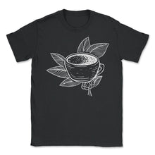 Load image into Gallery viewer, Coffee Cup Coffee Plant Trendy Barista Coffee Lover Print (Front - Unisex T-Shirt - Black
