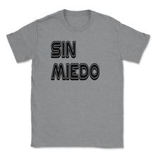 Load image into Gallery viewer, Live Without Fear Spanish Puerto Rico Sin Miedo (Front Print) Unisex - Grey Heather
