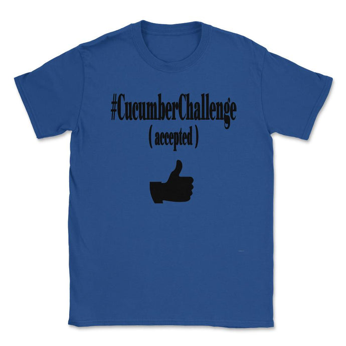 #CucumberChallenge - Cucumber Challenge Accepted Shirt 4 Lights ( - Royal Blue