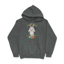 Load image into Gallery viewer, Easter Poodle Dog with Bunny Ears Funny I Steal Eggs Gift Product ( - Dark Grey Heather
