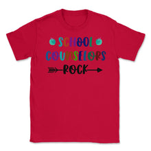 Load image into Gallery viewer, Funny School Counselors Rock Trendy Counselor Appreciation Product ( - Red
