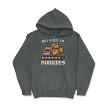 Load image into Gallery viewer, Power By Nuggies Pixalated Art Style Chicken Nugget Funny Design ( - Dark Grey Heather
