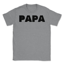Load image into Gallery viewer, Funny Papa Fishing And Hunting Lover Grandfather Dad Design (Front - Grey Heather
