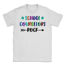 Load image into Gallery viewer, Funny School Counselors Rock Trendy Counselor Appreciation Product ( - White
