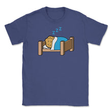 Load image into Gallery viewer, Sleeping Kawaii Chicken Nugget Character Hilarious Graphic (Front - Purple
