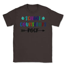 Load image into Gallery viewer, Funny School Counselors Rock Trendy Counselor Appreciation Product ( - Brown
