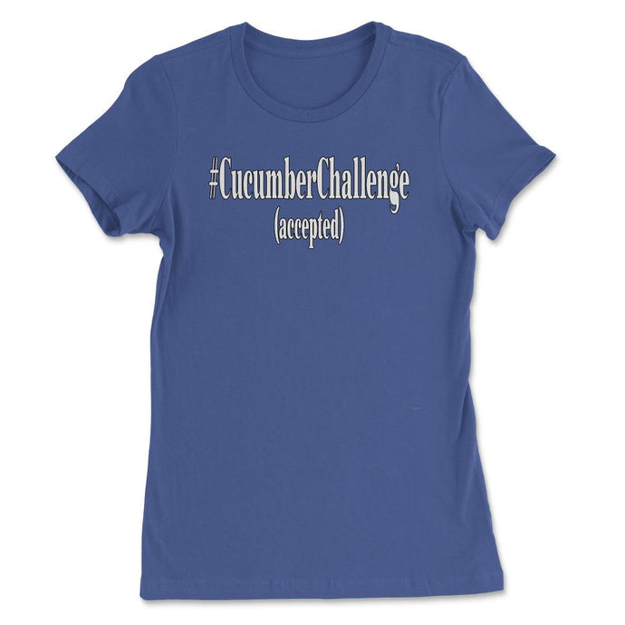 #CucumberChallenge - Cucumber Challenge Accepted Shirt (Front Print) - Royal Blue