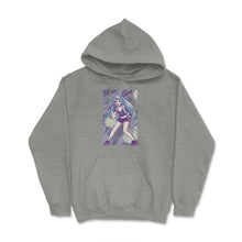Load image into Gallery viewer, Kawaii Pastel Goth Menhera Anime Girl With Baseball Bat Print (Front - Grey Heather
