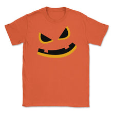 Load image into Gallery viewer, Big Orange Fierce Jack O Lantern Funny Halloween Shirt (Front Print) - Orange
