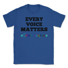 Load image into Gallery viewer, School Counselor Appreciation Every Voice Matters Students Product ( - Royal Blue
